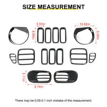 For 2016-2018 Jeep Renegade Exterior Headlight Fog Light Tail Light Front Grille Cover Trim Kit (15 pcs) RT-TCZ