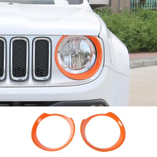 For 2016-2018 Jeep Renegade Front Light Covers Headlight Trim RT-TCZ