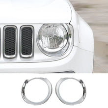 For 2016-2018 Jeep Renegade Front Light Covers Headlight Trim RT-TCZ