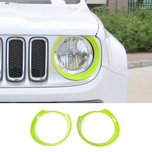 For 2016-2018 Jeep Renegade Front Light Covers Headlight Trim RT-TCZ
