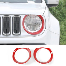 For 2016-2018 Jeep Renegade Front Light Covers Headlight Trim RT-TCZ