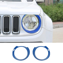 For 2016-2018 Jeep Renegade Front Light Covers Headlight Trim RT-TCZ