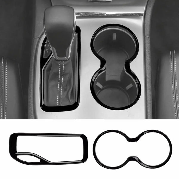 ホンダ シリンダーコンポーネント 12100-GFC-903 Gear Shift Panel & Cup Holder Trim Rings for Jeep Grand Cherokee