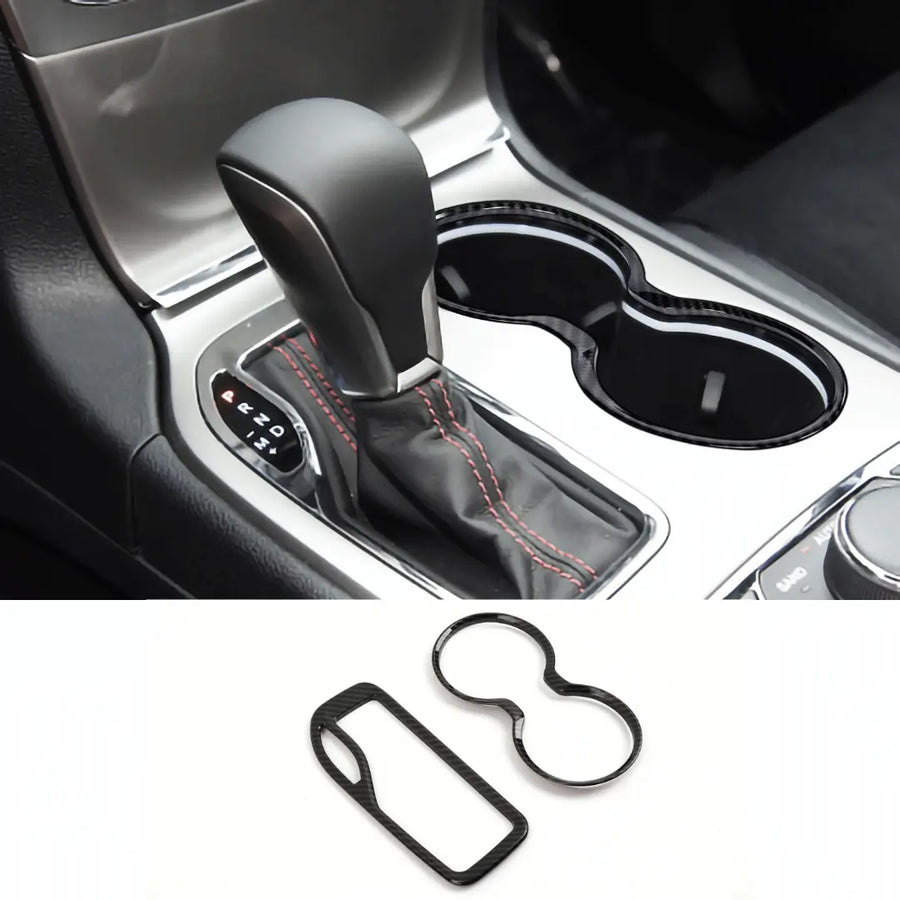 Gear Shift Panel & Cup Holder Trim Rings for Jeep Grand Cherokee