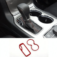 For 2016-2021 Jeep Grand Cherokee WK2 Gear Shift Panel & Cup Holder Cover Trim Ring Bezels RT-TCZ