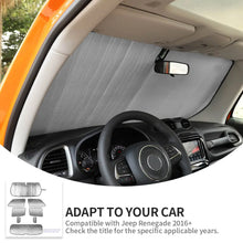 For 2016+ Jeep Renegade Car Windshield Sunshade Anti UV Ray Sun Visor Protector Cover RT-TCZ