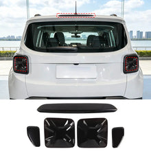 For 2016+ Jeep Renegade Exterior High Brake Light & Rear Taillight Lamp Light Trim Cover Kit (5 pcs) RT-TCZ