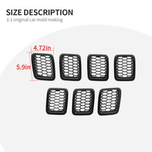 For 2017-2020 Jeep Compass 7pcs Front Grille Insert Mesh Cover Trim Bezels RT-TCZ
