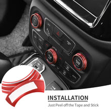 For 2017-2020 Jeep Compass Air Condition Knob Cover Ring Trim RT-TCZ