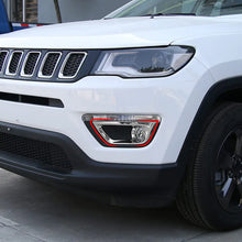 For 2017-2020 Jeep Compass Chrome Front Fog Light Lamp Cover Trim RT-TCZ