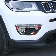 For 2017-2020 Jeep Compass Chrome Front Fog Light Lamp Cover Trim RT-TCZ