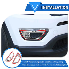 For 2017-2020 Jeep Compass Chrome Front Fog Light Lamp Cover Trim RT-TCZ