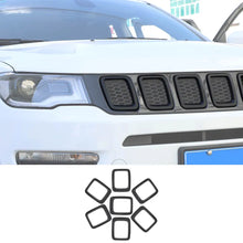 For 2017-2020 Jeep Compass Grill Inserts Grille Cover Trims Kit RT-TCZ