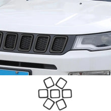 For 2017-2020 Jeep Compass Grill Inserts Grille Cover Trims Kit RT-TCZ