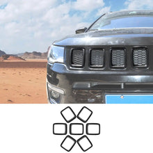 For 2017-2020 Jeep Compass Grill Inserts Grille Cover Trims Kit RT-TCZ