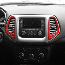 For 2017–2021 Jeep Compass 12 x Interior Dashboard & Center Console Accent Trim Kit – Full Dash Cover Set RT-TCZ
