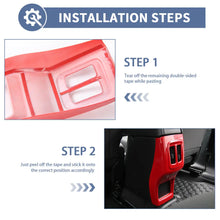 For 2017-2020 Jeep Compass Rear Center Console Air Vent AC Outlet Panel Trim Cover RT-TCZ