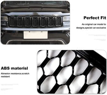 For 2017-2020 Jeep Grand Cherokee Front Grille Mesh Inserts Rings Covers Kit (Not fit for SRT, Trackhawk) RT-TCZ