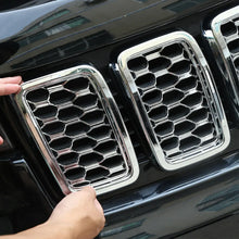 For 2017-2021 Jeep Grand Cherokee WK2 Front Grille Mesh Inserts Rings Covers Kit (Not fit for SRT, Trackhawk) RT-TCZ