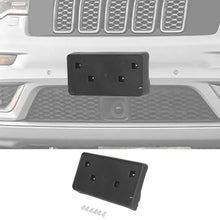 For 2017-2023 Jeep Grand Cherokee Front License Plate Mounting Bracket Black RT-TCZ