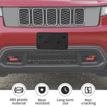 For 2017-2023 Jeep Grand Cherokee Front License Plate Mounting Bracket Black RT-TCZ