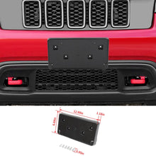 For 2017-2023 Jeep Grand Cherokee Front License Plate Mounting Bracket Black RT-TCZ