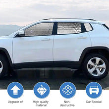 For 2017+ Jeep Compass Car Window Sunshade Anti UV Ray Sun Visor Protector Cover RT-TCZ