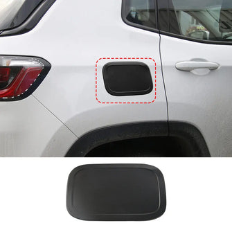 For 2017+ Jeep Compass Fuel Tank Cap Gas Filler Decor Black RT-TCZ