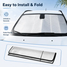 For 2017+ Jeep Compass Windshield Sunshade, Front Window Sun Shade Foldable Sun Visor Sunscreen RT-TCZ