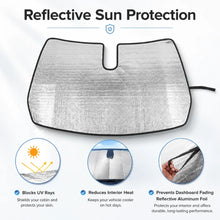 For 2017+ Jeep Compass Windshield Sunshade, Front Window Sun Shade Foldable Sun Visor Sunscreen RT-TCZ