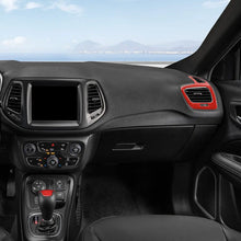 For 2017–2020 Jeep Compass 8 x Interior Dashboard & Center Console Accent Trim Kit – Full Dash Cover Set RT-TCZ