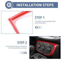 For 2017–2020 Jeep Compass Console A/C Switch Panel Frame Cover Trim – Climate Control Button Bezel RT-TCZ