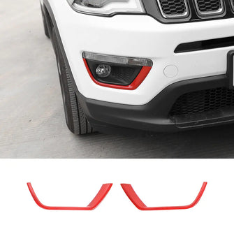 For 2017–2020 Jeep Compass Front Fog Light Lamp Strip Decor Trim – Exterior Accent RT-TCZ