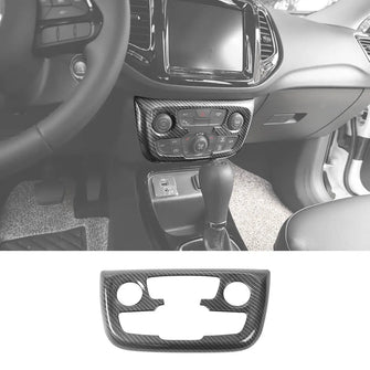 For 2017–2020 Jeep Compass Interior A/C Control Panel Cover Trim – Fits Models with Automatic Climate Control RT-TCZ