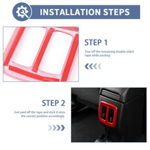 For 2017–2020 Jeep Compass Rear Seat Air Outlet Vent Frame Trim – Rear Center Console AC Vent Cover RT-TCZ