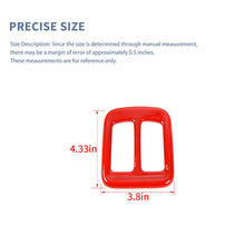 For 2017–2020 Jeep Compass Rear Seat Air Outlet Vent Frame Trim – Rear Center Console AC Vent Cover RT-TCZ