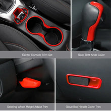 For 2017–2021 Jeep Compass 15 x Interior Dashboard & Center Console Accent Trim Kit – Full Dash Cover Set RT-TCZ
