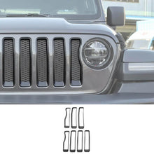For 2018-2023 Jeep JL Sport Front Grille Insert Ring Trim Decor Ring Cover（Does Not Fit 4XE Variants） RT-TCZ