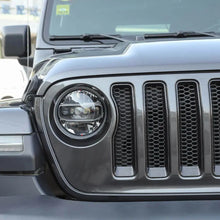 For 2018-2023 Jeep JL Sport Front Grille Insert Ring Trim Decor Ring Cover（Does Not Fit 4XE Variants） RT-TCZ