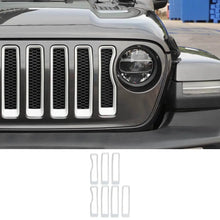 For 2018-2023 Jeep JL Sport Front Grille Insert Ring Trim Decor Ring Cover（Does Not Fit 4XE Variants） RT-TCZ