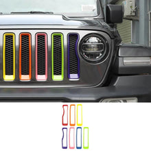 For 2018-2023 Jeep JL Sport Front Grille Insert Ring Trim Decor Ring Cover（Does Not Fit 4XE Variants） RT-TCZ
