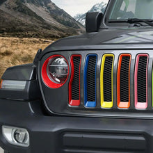 For 2018-2023 Jeep Wrangler JL 7 Colors Grille Inserts & Headlight Bezels Trim ABS RT-TCZ