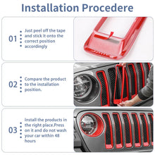 For 2018-2023 Jeep Wrangler JL Front Grille Inserts Ring Trim & Headlight Bezels（Premium Edition） RT-TCZ