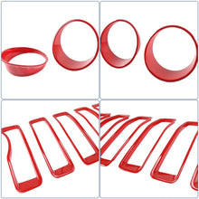 For 2018-2023 Jeep Wrangler JL Front Grille Inserts Ring Trim & Headlight Bezels（Premium Edition） RT-TCZ
