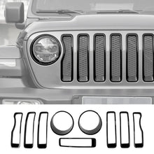 For 2018-2023 Jeep Wrangler JL Front Grille Inserts Ring Trim & Headlight Bezels（Premium Edition） RT-TCZ