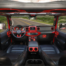 For 2018-2023 Jeep Wrangler JL / Gladiator JT 4 Door--47PCS Inner Center Console, Door, and Roof Cover Trim Kit Set RT-TCZ