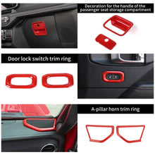 For 2018-2023 Jeep Wrangler JL / Gladiator JT 4 Door--47PCS Inner Center Console, Door, and Roof Cover Trim Kit Set RT-TCZ