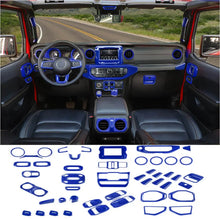For 2018-2023 Jeep Wrangler JL / Gladiator JT 4 Door--47PCS Inner Center Console, Door, and Roof Cover Trim Kit Set RT-TCZ