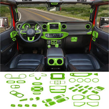 For 2018-2023 Jeep Wrangler JL / Gladiator JT 4 Door--47PCS Inner Center Console, Door, and Roof Cover Trim Kit Set RT-TCZ