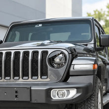 For 2018-2023 Jeep Wrangler JL Gladiator JT Angry Eyes Front Headlight Bezels Trim RT-TCZ